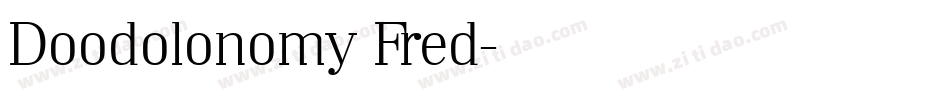 Doodolonomy Fred字体转换